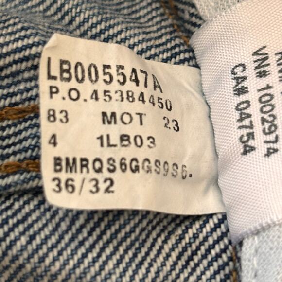 L.L. Bean Mens Jeans Size 36-32 Comfort Waist Expander 5 Pocket Design Denim - Picture 9 of 12